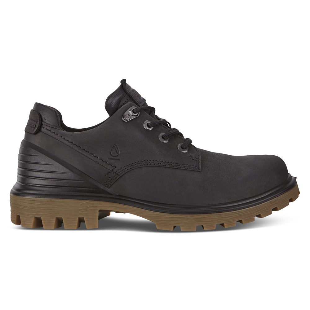 ECCO Mens Hiking Shoes Black - Tredtray - YCG-053798